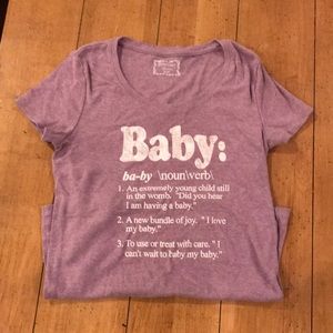 Motherhood maternity “baby” tee